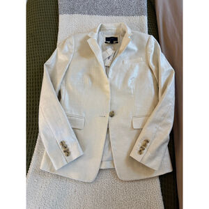 NWT Women's J.CREW Regent Blazer Size 2 Off-White